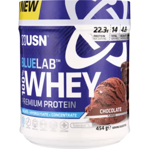USN Bluelab 100% Whey Chocolate-flavoured Protein 454g USN Bluelab 100% Whey Chocolate-flavoured Protein 454g