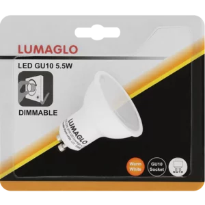 Lumaglo Warm White GU10 Dimmable LED Dichroic Globe 5.5W