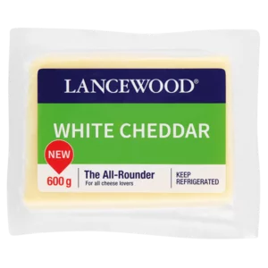 Lancewood White Cheddar Cheese Pack 600g Lancewood White Cheddar Cheese Pack 600g
