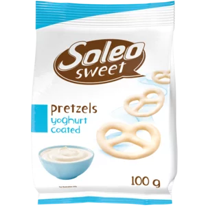 Soleo Sweet Yoghurt Covered Pretzels 100g Soleo Sweet Yoghurt Covered Pretzels 100g