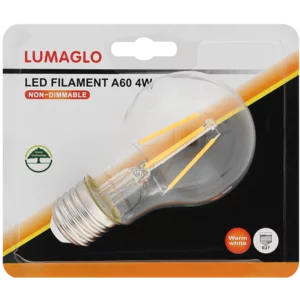 Lumaglo Warm White Filament CLA LED Screw Globe 4W Lumaglo Warm White Filament CLA LED Screw Globe 4W