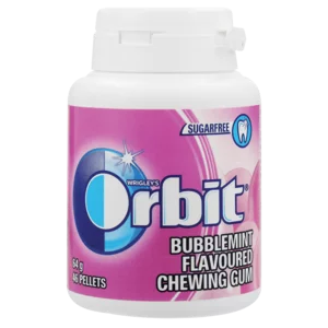 Orbit Sugar Free Bubblemint Flavoured Chewing Gum 64g