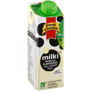 First Choice Vanilla Flavoured UHT Milk Box 250ml First Choice Vanilla Flavoured UHT Milk Box 250ml
