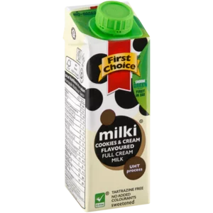 First Choice Milki Cookies & Cream Flavoured Full Cream Milk 250ml