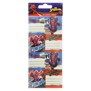 Spider-Man Book Labels 16 Piece