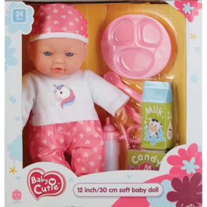 Baby Cutie Soft Baby Doll With Outfit 30cm