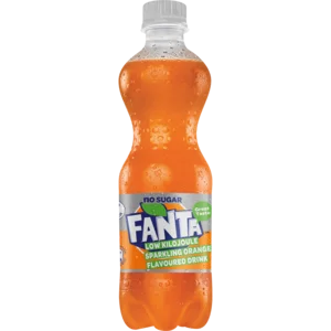 Fanta Sparkling Orange Zero Flavoured Drink Bottle 500ml