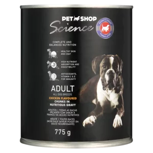 Pet Shop Science Adult Chicken Flavoured Chunks In Gravy Dog Food 775g Pet Shop Science Adult Chicken Flavoured Chunks In Gravy Dog Food 775g