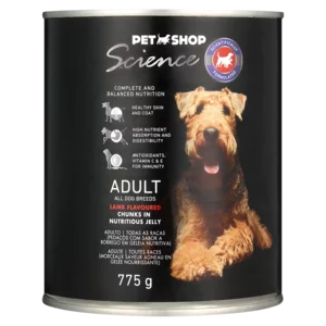 Pet Shop Science Adult Lamb Flavoured Chunks In Jelly Dog Food 775g Pet Shop Science Adult Lamb Flavoured Chunks In Jelly Dog Food 775g