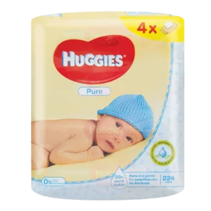 Huggies Pure Baby Wipes 4x56 Pack