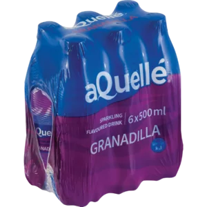aQuellé Granadilla Flavoured Sparkling Water 6x500ml