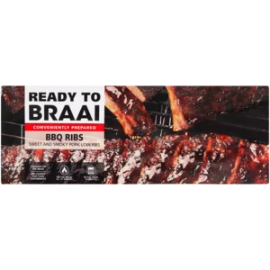 Ready To Braai Prepared BBQ Pork Loin Ribs 750g Ready To Braai Prepared BBQ Pork Loin Ribs 750g