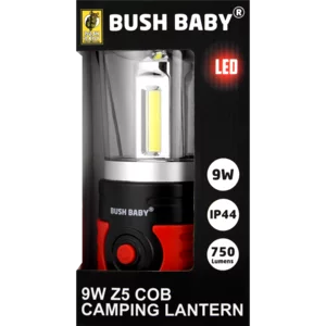 Bush Baby Black & Red IP44 LED Camping Lantern 9W Bush Baby Black & Red IP44 LED Camping Lantern 9W
