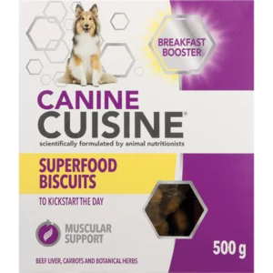 Canine Cuisine Breakfast Booster Superfood Dog Biscuits 500g Canine Cuisine Breakfast Booster Superfood Dog Biscuits 500g