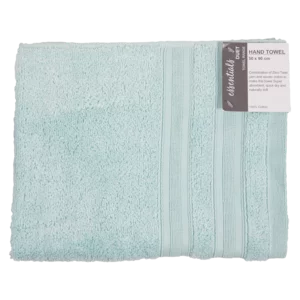 Essentials Green Coloured Broadway Hand Towel 50x90cm Essentials Green Coloured Broadway Hand Towel 50x90cm