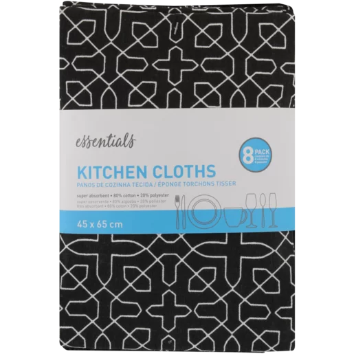 Essentials Moments Kitchen Cloth Set 8 Pack Essentials Moments Kitchen Cloth Set 8 Pack