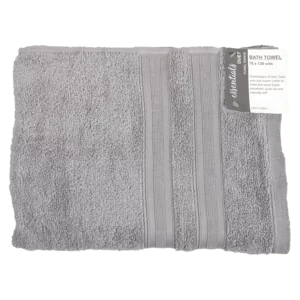 Essentials Broadway Grey Colour Bath Towel 70x130cm Essentials Broadway Grey Colour Bath Towel 70x130cm