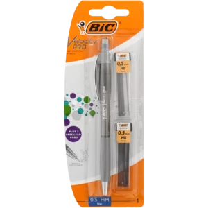 BIC Velocity Pro Mechanical Pencil With Leads 0.5mm BIC Velocity Pro Mechanical Pencil With Leads 0.5mm