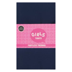 Bare Basics Girls Navy Thermal Tights 6-8 Years