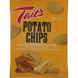 Tait's Creamy Cheddar Chips 125g Tait's Creamy Cheddar Chips 125g