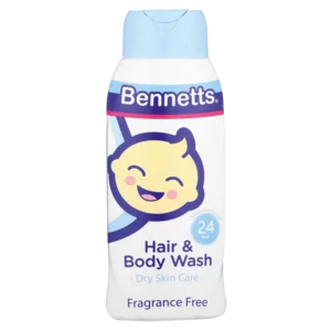 Bennetts Fragrance Free Baby Hair & Body Wash 400ml Bennetts Fragrance Free Baby Hair & Body Wash 400ml