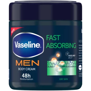 Vaseline For Men Fast Absorbing Moisturising Body Cream 400ml