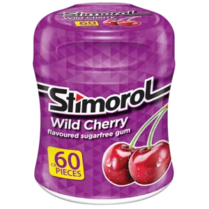 Stimorol Wild Cherry Flavoured Sugar Free Gum 60 Pack