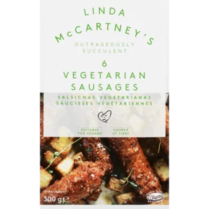 Linda McCartney's 6 Frozen Vegetarian Sausages 300g Linda McCartney's 6 Frozen Vegetarian Sausages 300g