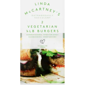 Linda McCartney's 2 Quarter Pound Frozen Vegetarian Burgers 227g