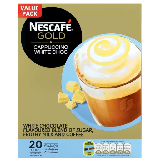 Nescafé Gold Instant White Chocolate Cappuccino 20x18g