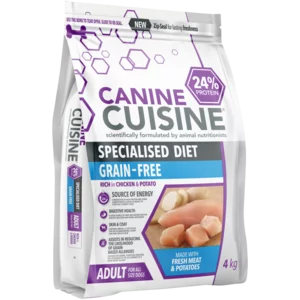 Canine Cuisine Adult Rich In Chicken & Potato Flavoured Dog Food 4kg Canine Cuisine Adult Rich In Chicken & Potato Flavoured Dog Food 4kg