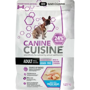 Canine Cuisine Rich In Chicken & Potato Flavoured Adult Dog Food 1.25kg Canine Cuisine Rich In Chicken & Potato Flavoured Adult Dog Food 1.25kg