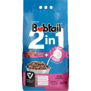 Bobtail 2-In-1 Adult Steak Flavoured Dog Food In Gravy 6.5kg Bobtail 2-In-1 Adult Steak Flavoured Dog Food In Gravy 6.5kg