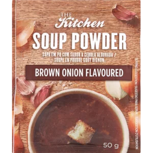The Kitchen Brown Onion Flavoured Soup Powder 50g The Kitchen Brown Onion Flavoured Soup Powder 50g