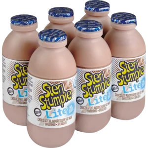 Steri Stumpie Lite Low Fat Chocolate Flavoured Milk 6x350ml