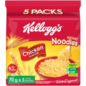 Kellogg's Chicken Flavoured Instant Noodles 5x70g
