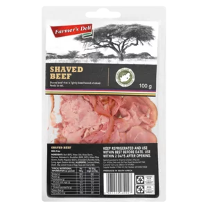Farmer's Deli Shaved Beef Pack 100g