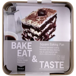 Millini Premium Square Non Stick Heavy Gauge Baking Pan 23.5x23.5x8.3cm Millini Premium Square Non Stick Heavy Gauge Baking Pan 23.5x23.5x8.3cm