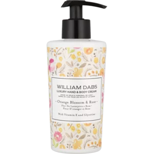 William Dabs Orange Blossom & Rose Luxury Hand & Body Cream 300ml William Dabs Orange Blossom & Rose Luxury Hand & Body Cream 300ml