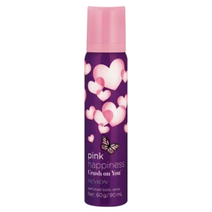 Revlon Pink Happiness Crush On You Ladies Body Spray 90ml Revlon Pink Happiness Crush On You Ladies Body Spray 90ml