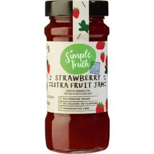 Simple Truth Reduced Sugar Strawberry Extra Fruit Jam 295g Simple Truth Reduced Sugar Strawberry Extra Fruit Jam 295g