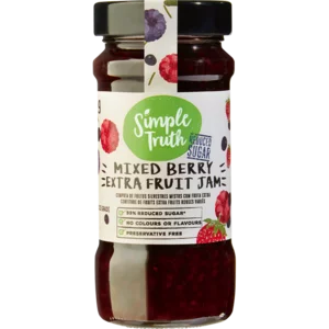 Simple Truth Mixed Berry Extra Fruit Jam 295g Simple Truth Mixed Berry Extra Fruit Jam 295g