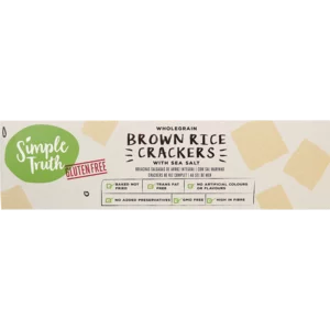 Simple Truth Gluten Free Sea Salt Brown Rice Crackers 100g