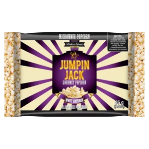 Jumpin Jack White Cheddar Gourmet Microwave Popcorn 85g Jumpin Jack White Cheddar Gourmet Microwave Popcorn 85g