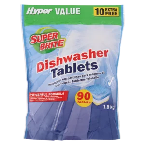 Super Brite Dishwasher Tablets 90 Pack Super Brite Dishwasher Tablets 90 Pack