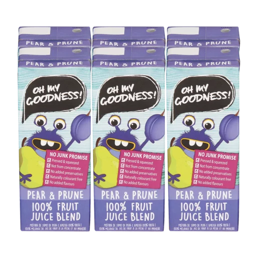Oh My Goodness! 100% Pear & Prune Fruit Juice Blend Box 6 x 200ml