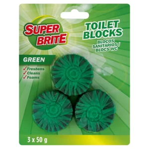 Super Brite Green Toilet Block 3x50g