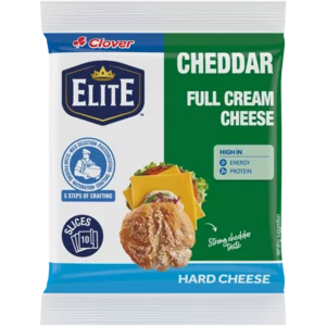Clover Full Cream Sliced Cheddar Cheese Pack 150g