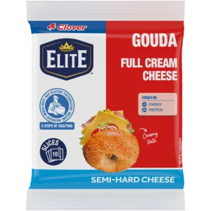 Clover Full Cream Sliced Gouda Cheese Pack 150g Clover Full Cream Sliced Gouda Cheese Pack 150g