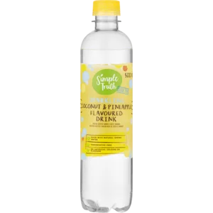 Simple Truth Sugar Free Coconut & Pineapple Flavoured Sparkling Water 500ml